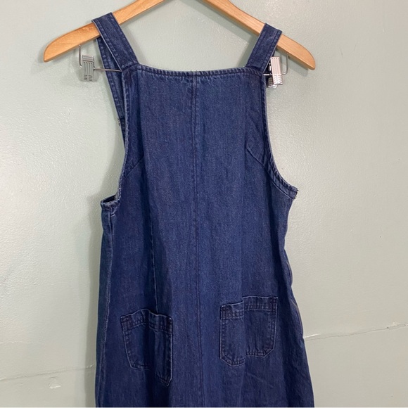 Free People Dex Denim Midi Dress Blue Large NWT - Picture 3 of 5
